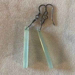 Chalcedony  and sterling silver earrings